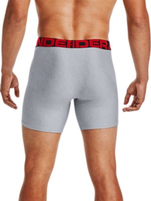 Under Armour Tech 6in Underwear 2-Pack Mens Canyon Green/Black L 